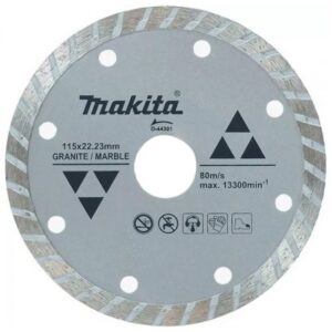 DISCO DIAMANTADO MAKITA TIPO TURBO PARA MARMOL