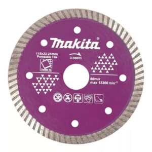 DISCO DIAMANTADO 4.5 PLG MAKITA TIPO TURBO PARA PORCELANATO
